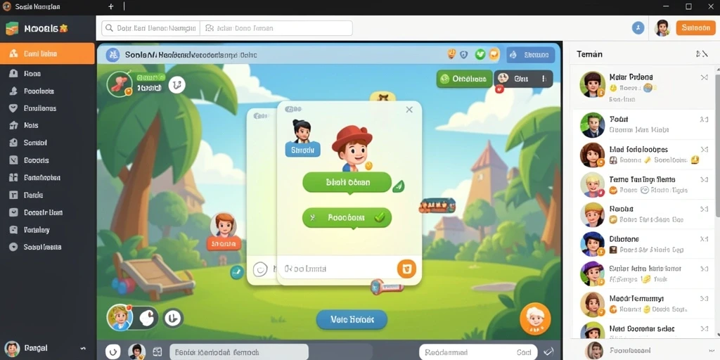 Tangkapan layar pemandangan indah dalam game.
